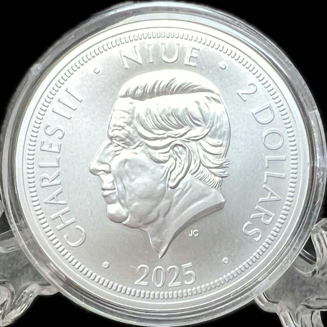 最新作 2025年 ニウエ チェコのライオン 百獣の王 1オンス銀貨 純銀