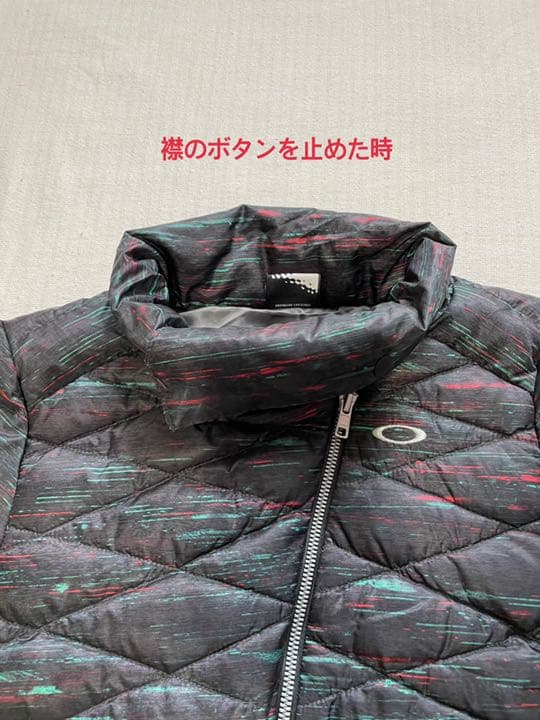 《超美品》OAKLEY オークリー 黒 ブラック ダウンジャケット