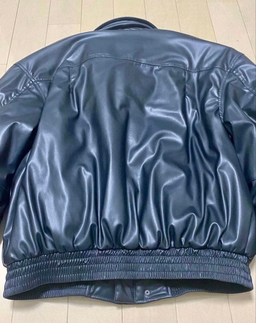 ZARA フェイクレザー　パフジャケット