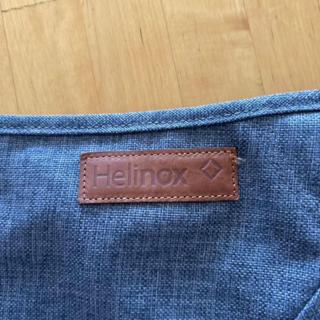 Helinox アウトドアチェア デニム調 収納袋付き