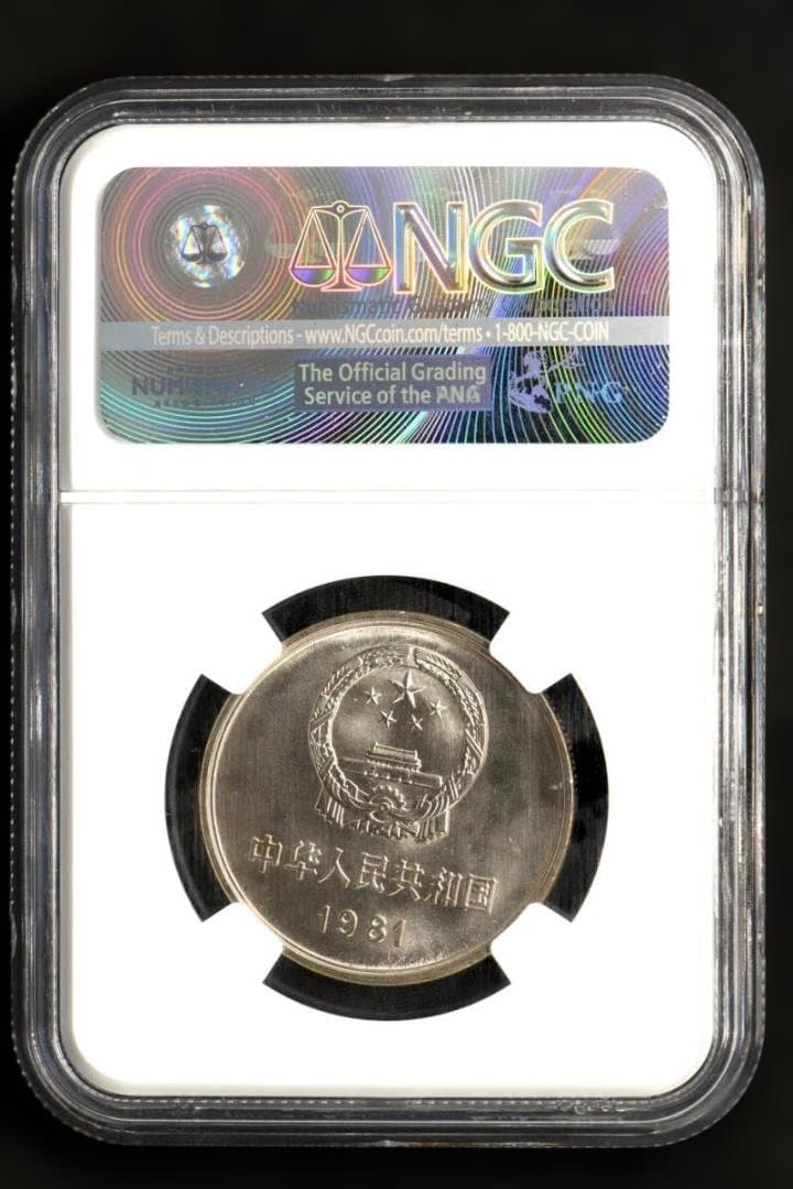 【美品】⭐️【NGC MS67】1981 中国 YUAN 万里の長城 完全