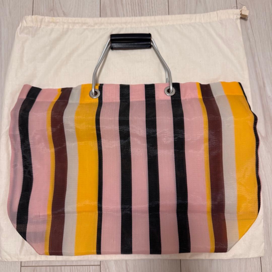 MARNI MARKET ストライプバッグ 中敷き付