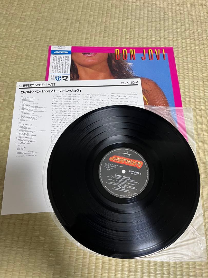 LP 帯 ボンジョビ レコード　２枚セット BON JOVI vinylジョヴィ