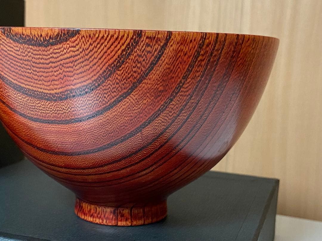 山中漆器 喜八工房 汁椀 （小） ペア 欅 天然木 飯椀 漆器 フリーボール