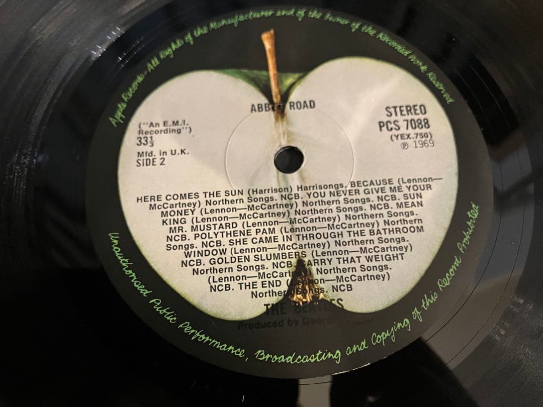 【美品】THE BEATLES ABBEY ROADレコード　初期盤