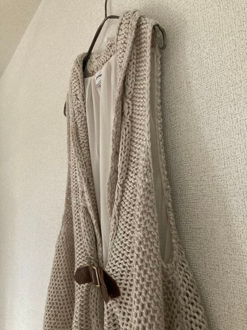 TODAYFUL トゥデイフル　ニットベスト　ベージュ