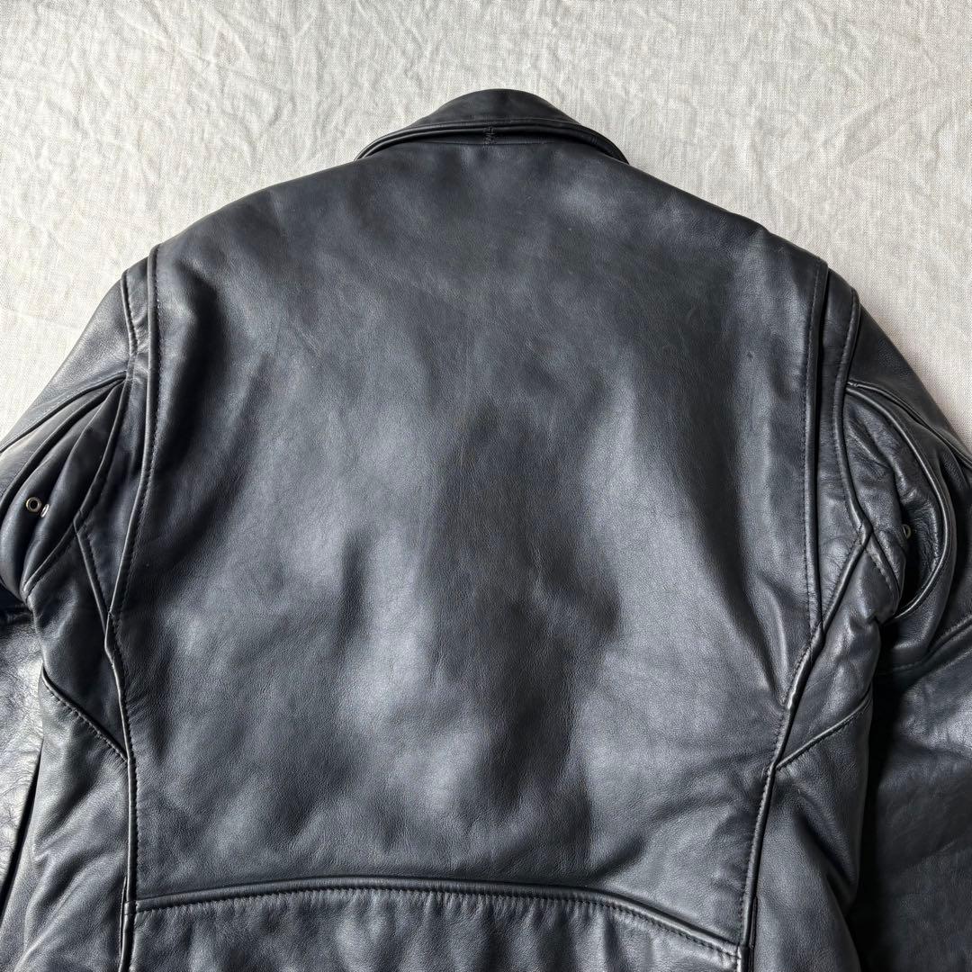 希少サイズ 44 Schott 613 ダブルライダースジャケット 牛タグ