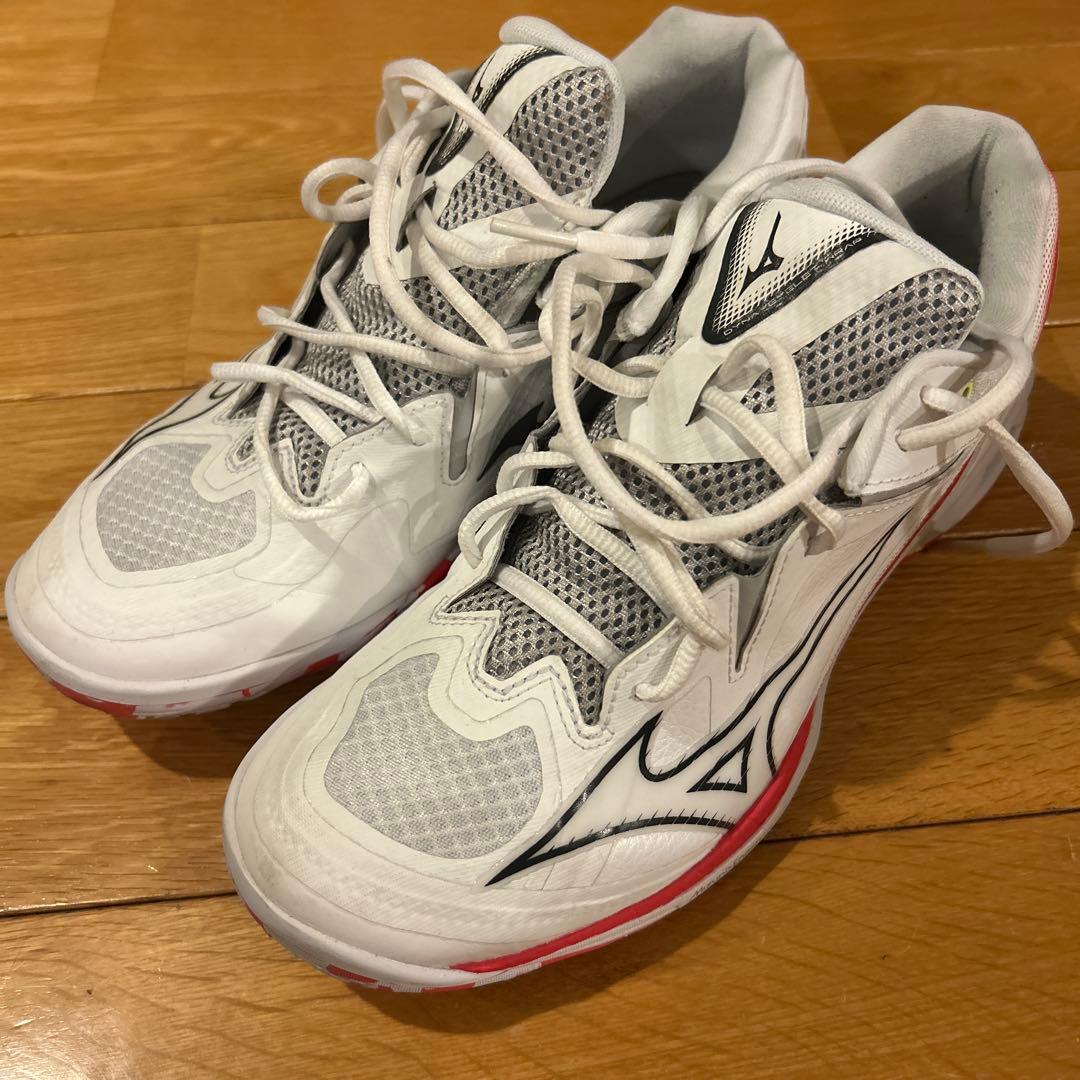 Mizuno バドミントンシューズ ホワイト/レッド