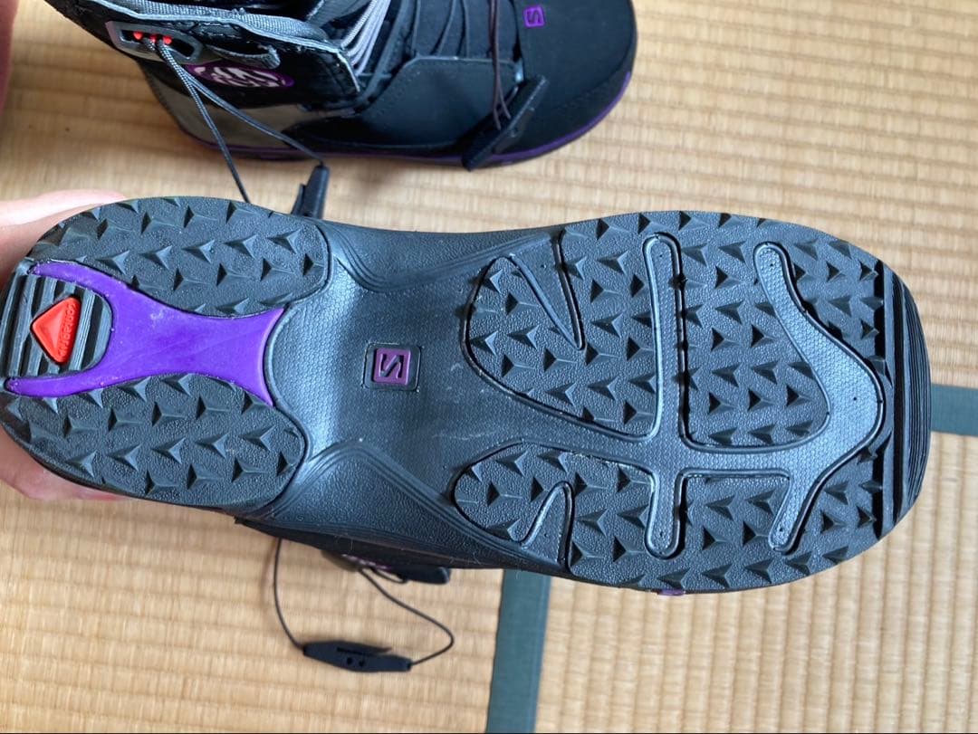 Salomon スノーボードブーツ ブラック/パープル
