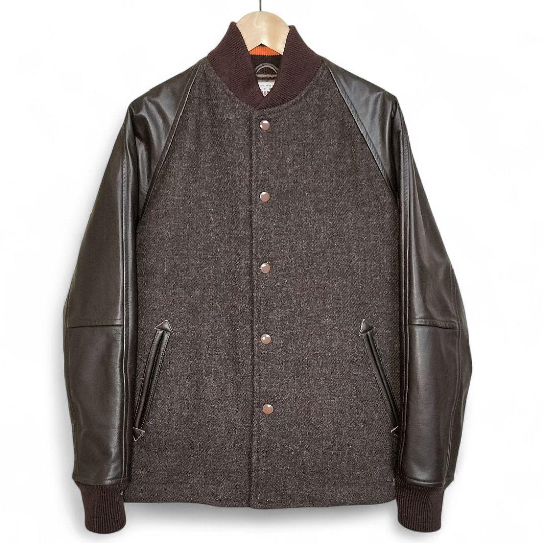 新品◆ ポールスミス × 英国ハリスツイード レザージャケット ブルゾン