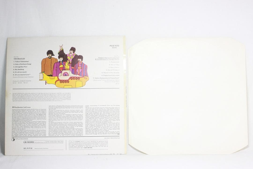 英LP The Beatles Yellow Submarine UK盤ステレオ
