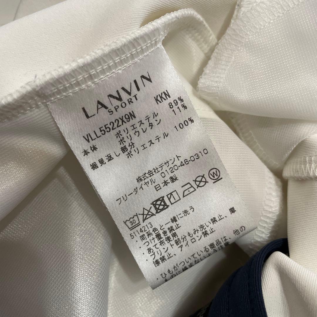 ゴルフウェア　日本製【LANVIN sport】ノーカラージャケット　38