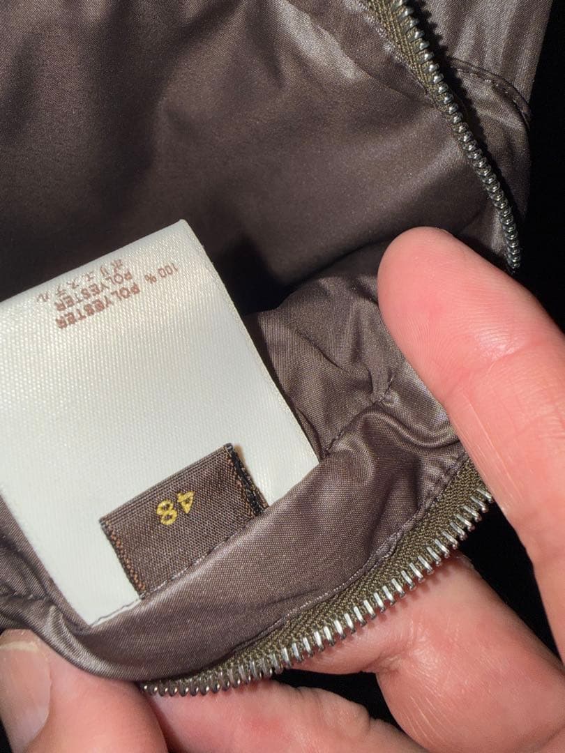 Louis Vuitton ダークブラウン リアルグースフェザーダウンコート