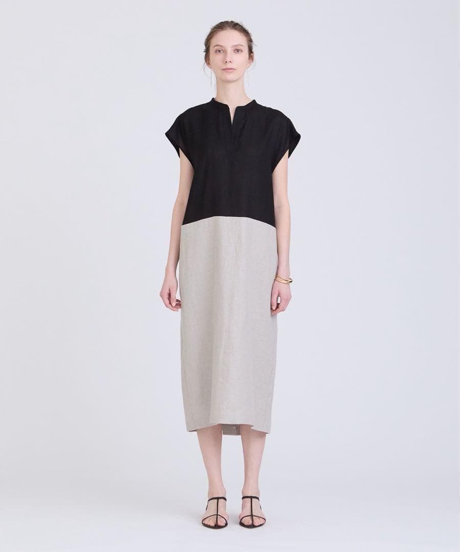 美品✨24SS ハウスオブロータス イソザイツカイワンピース リネン スキッパー
