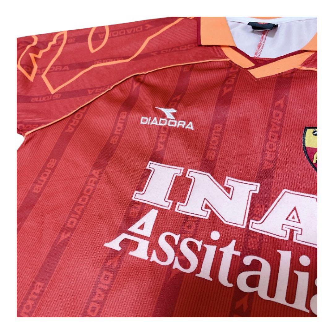 【希少】ASローマ トッティ 10番 Diadora期 ホーム Lサイズ 美品