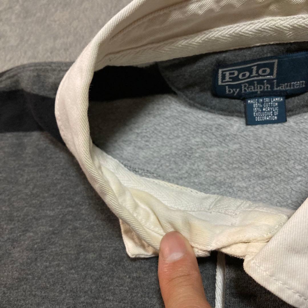 PolobyRalphLauren RugbyShirt 刺繍 90s XXL