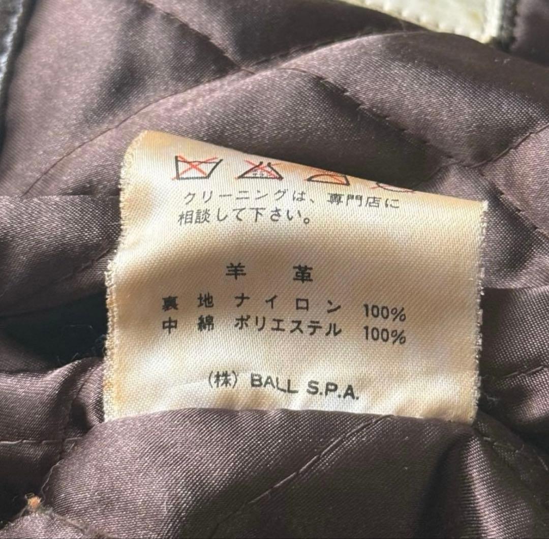 ジャケット・アウター Vintage Leather Jacket Italy BALL BASIC
