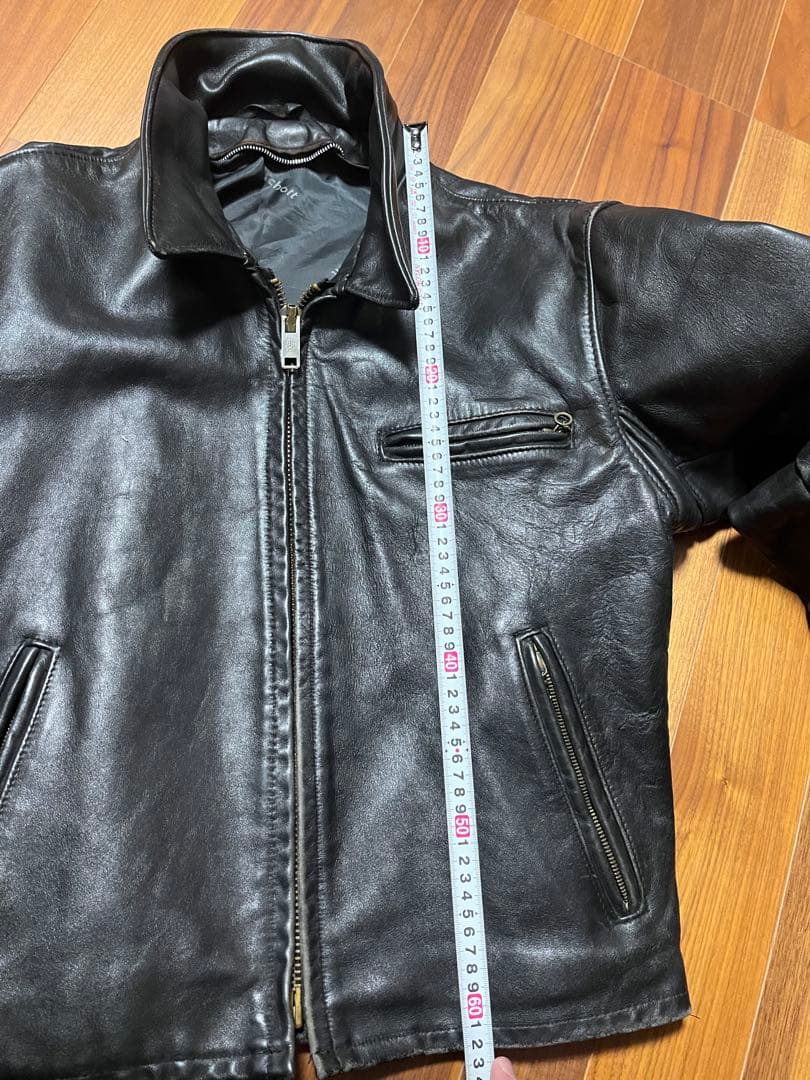 しん　Schott レザーライダースジャケット　42