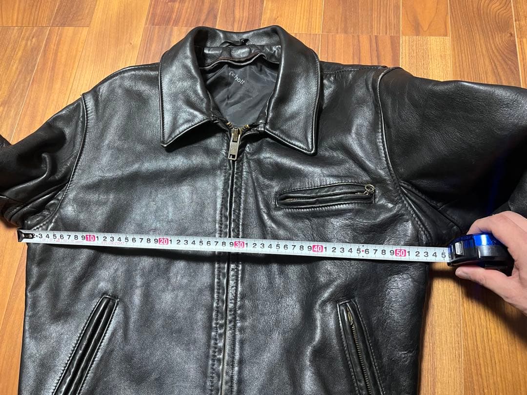 しん　Schott レザーライダースジャケット　42