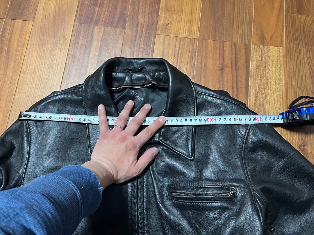しん　Schott レザーライダースジャケット　42