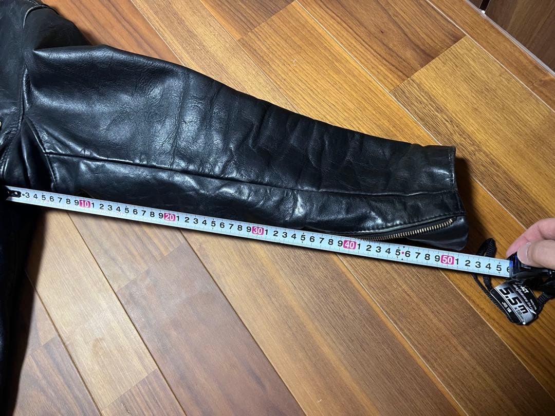 しん　Schott レザーライダースジャケット　42