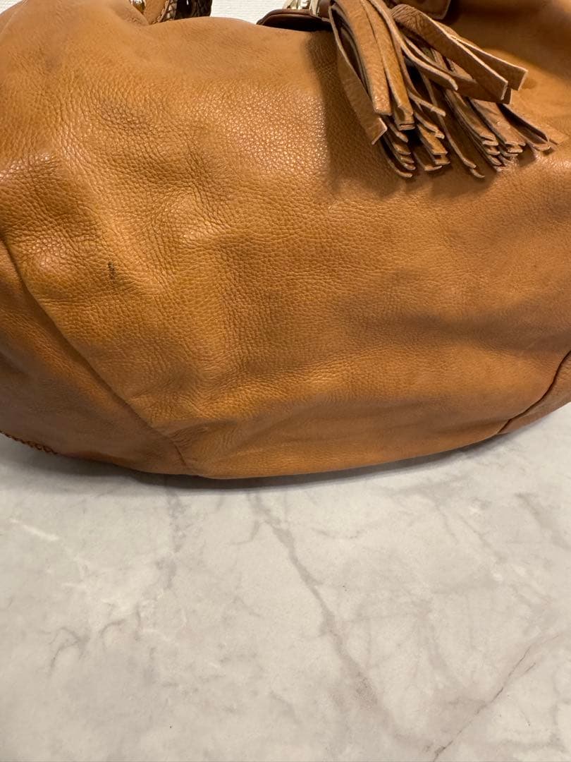 最終価格！汚れシミありGUCCI グッチ レザー ハンドバッグ ブラウン 正規品