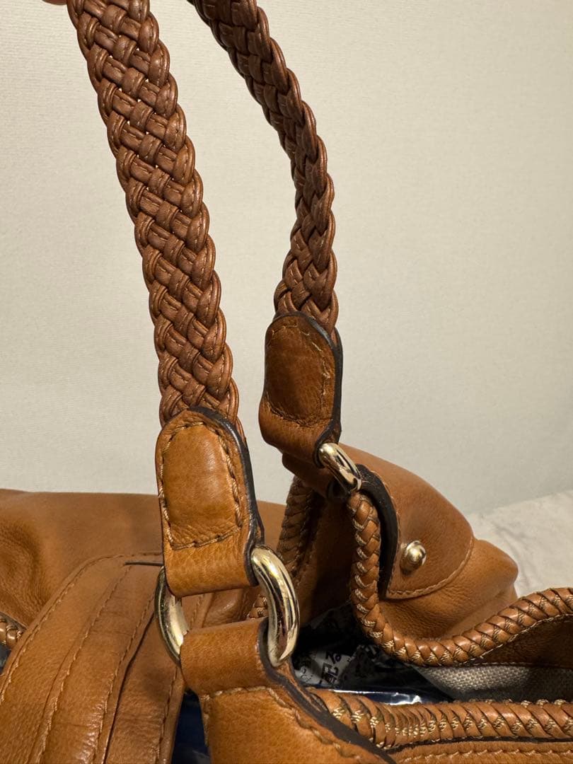 最終価格！汚れシミありGUCCI グッチ レザー ハンドバッグ ブラウン 正規品