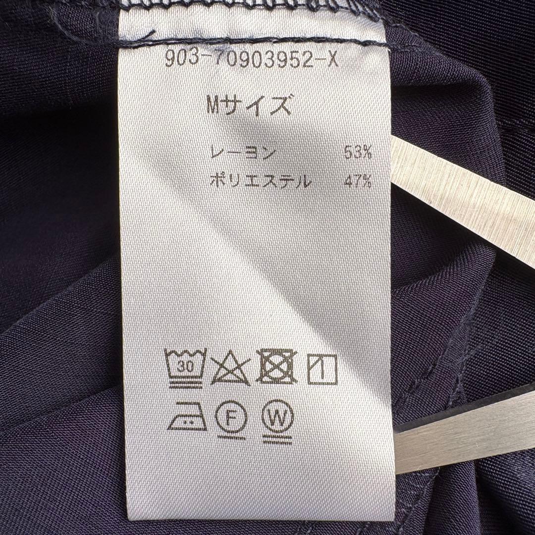 美品✨KURASHI&Trips セミフォーマルドレス 紺M ロング ワンピース