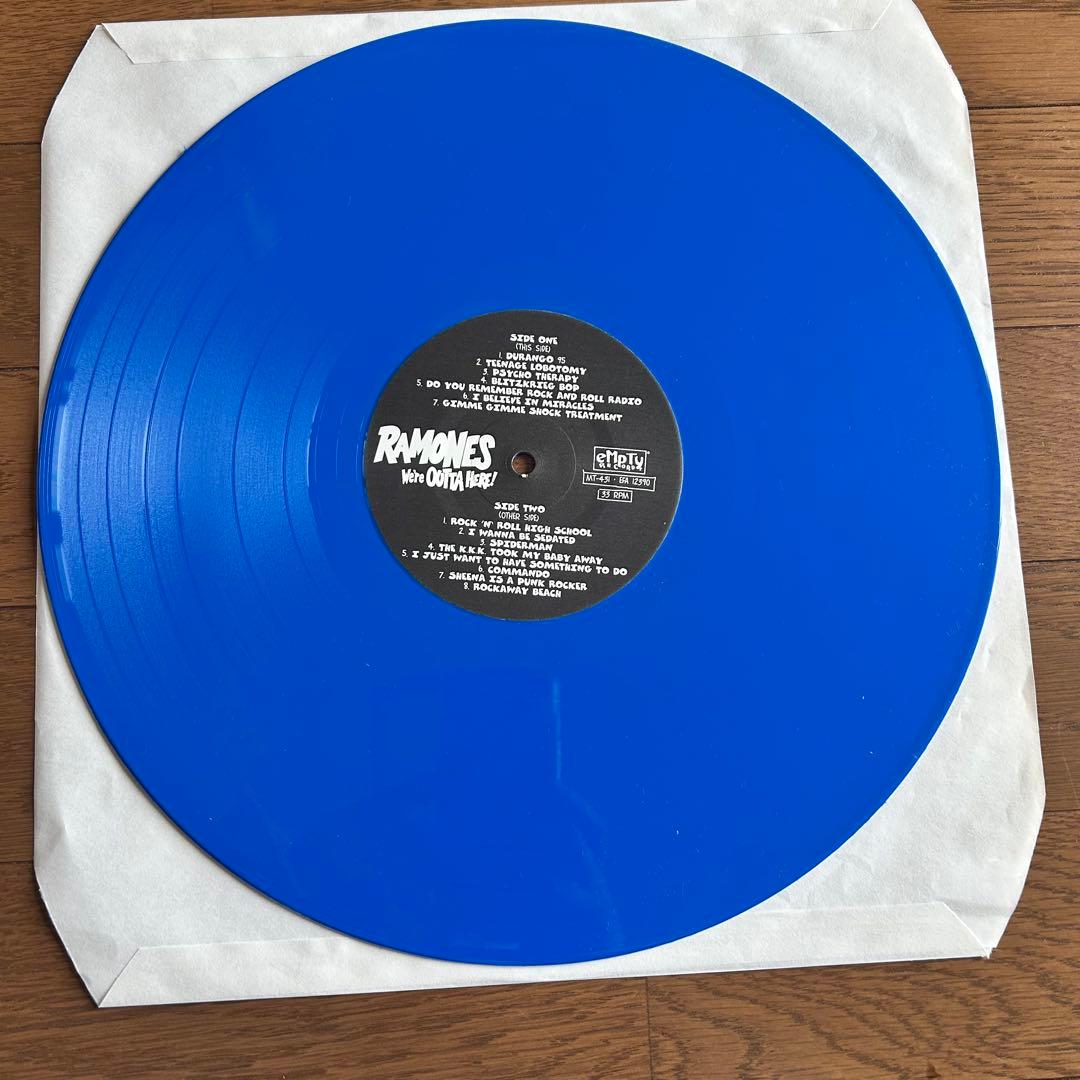 Ramones We're Outta Here! レコード 赤マーブル 青盤
