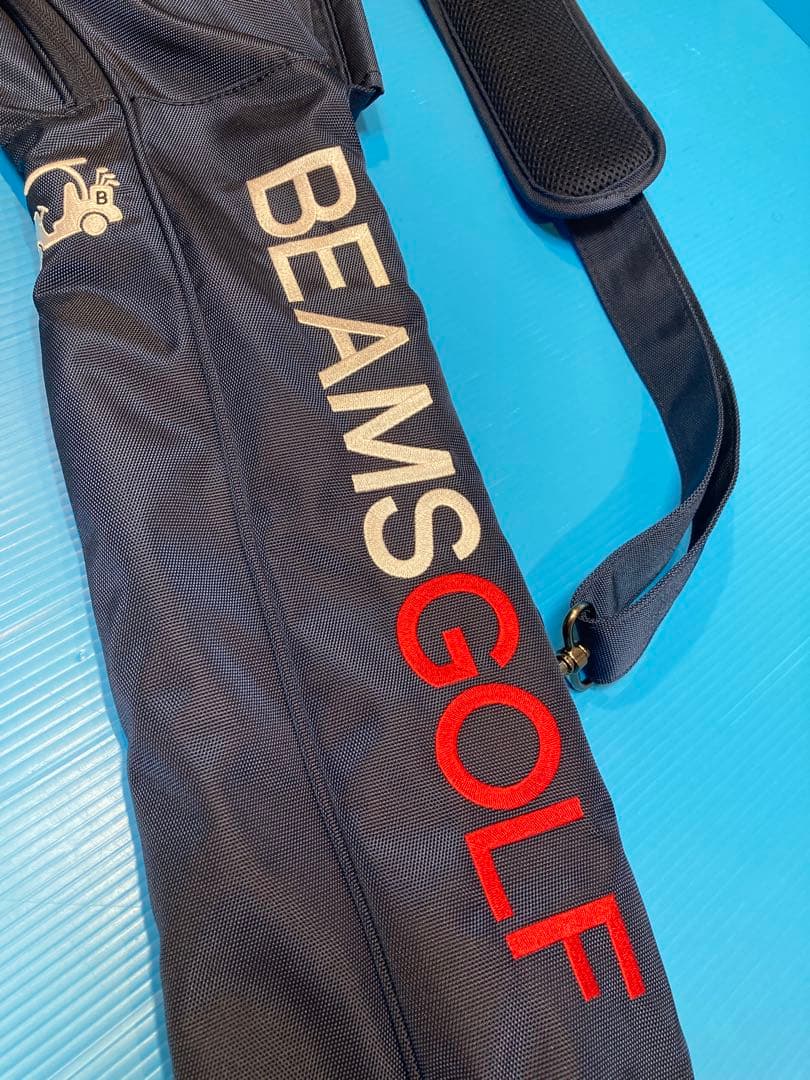 【超美品≒新品】BEAMS GOLF／ビームスゴルフ　クラブケース 色：紺×赤