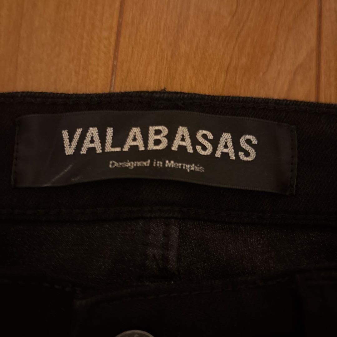 バラバサス　VALABASAS ブラック フレアデニム 30