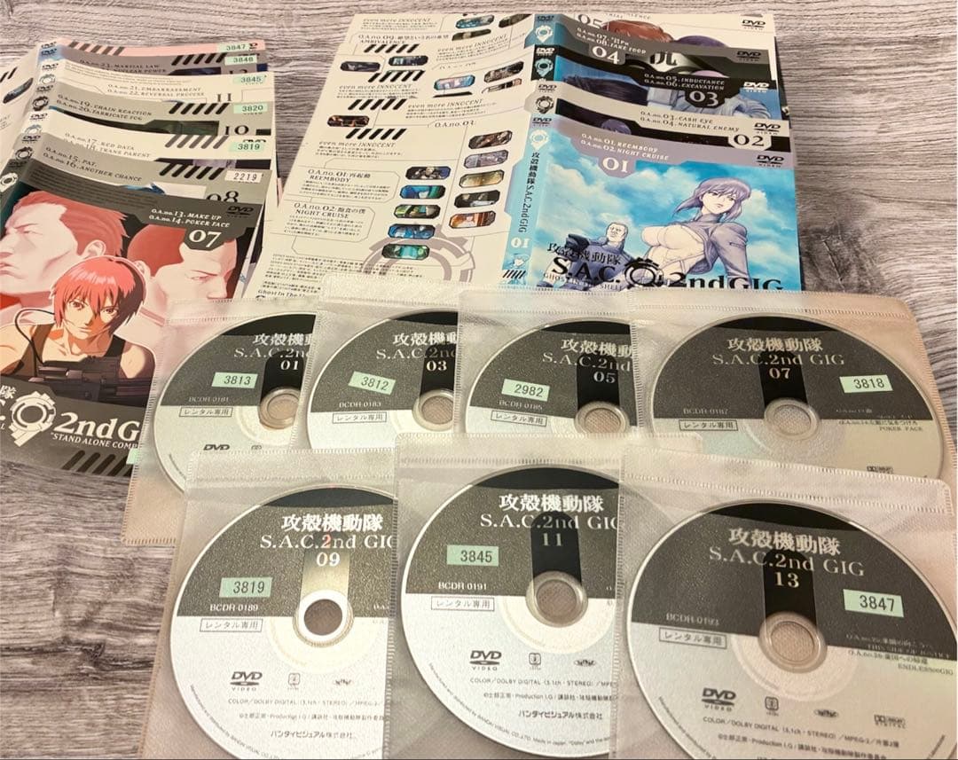 攻殻機動隊【1期13巻+2期13巻+ARISE 4巻】DVD