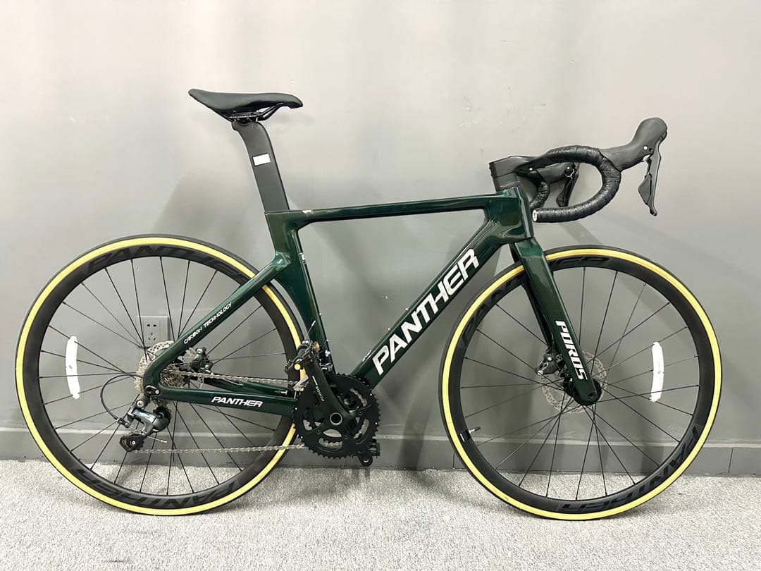 PANTHER カーボンロード 20速 油圧ディスク 48cm ダークグリーン