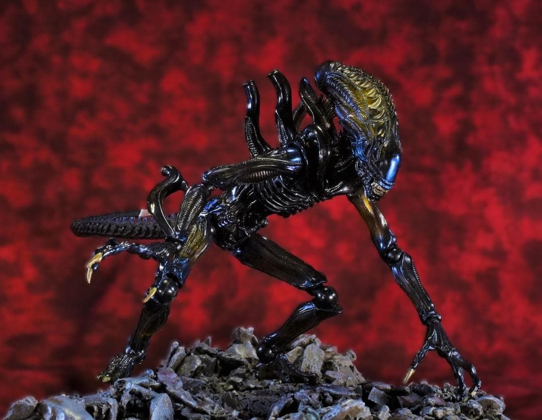 中古 リボルテック　エイリアンクィーン&ウォーリアー