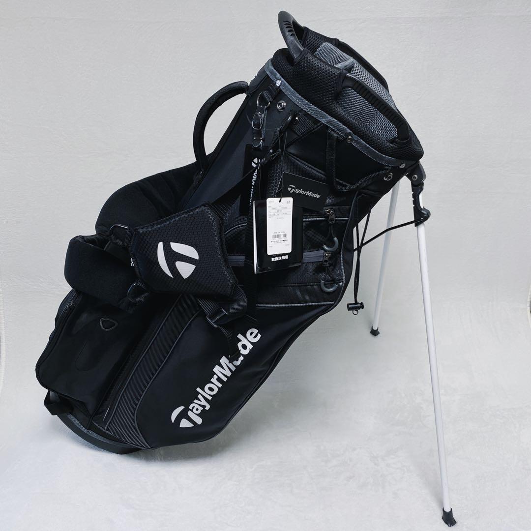 美品　TaylorMade　スタンド付キャディバッグ　9.5型　タグ付　ブラック