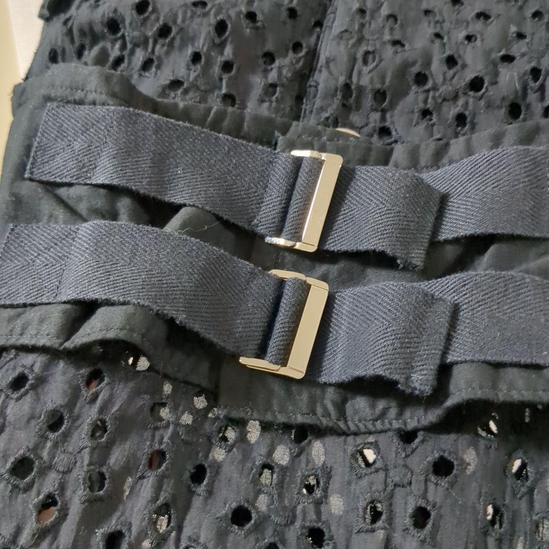 専用　コムデギャルソン ロングワンピース カットワークレース 黒 M