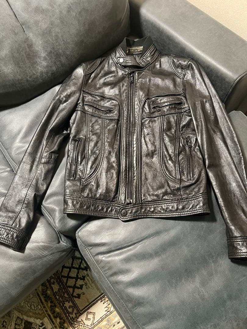 DOLCE & GABBANA ライダースジャケット サイズ46 デザイン変更