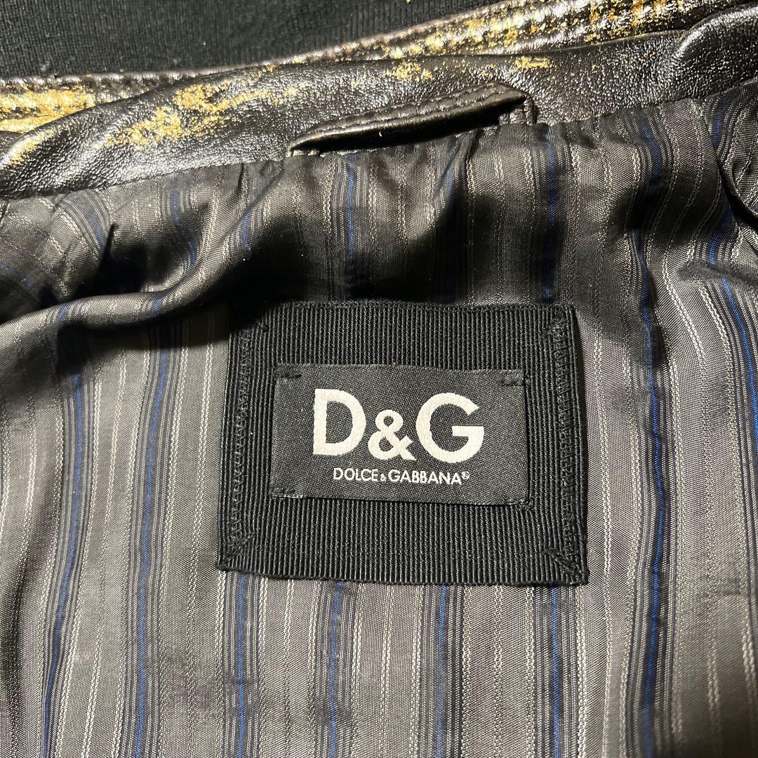 DOLCE & GABBANA ライダースジャケット サイズ46 デザイン変更