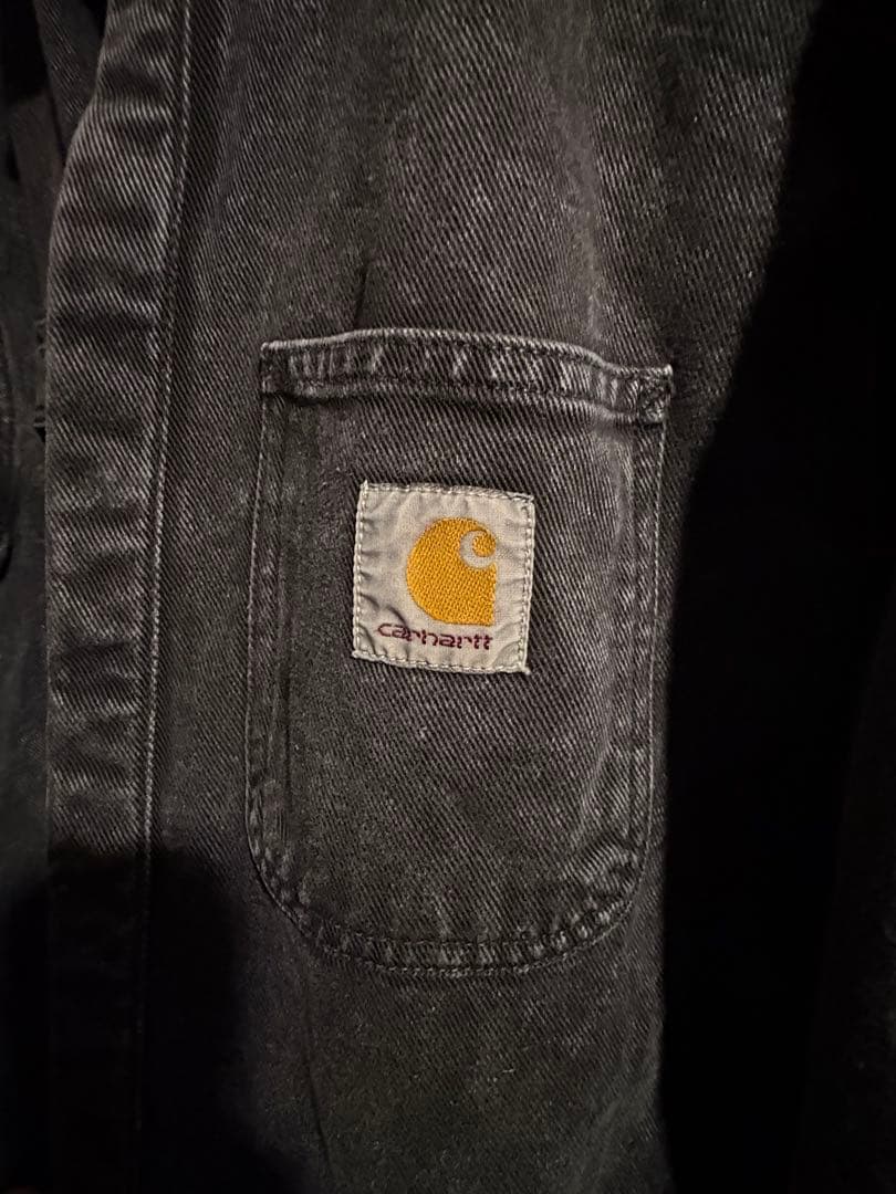 carhartt Lサイズ ブラック デニムジャケット