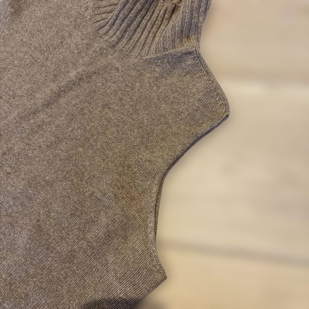 エルメス　ゴルチエ期　キャメル　ノースリーブワンピース
