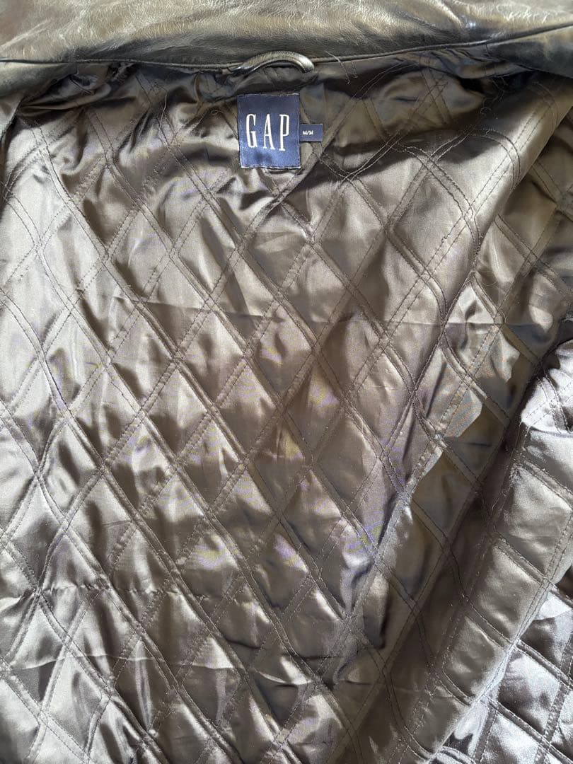 GAP 90s レザー　カーコート