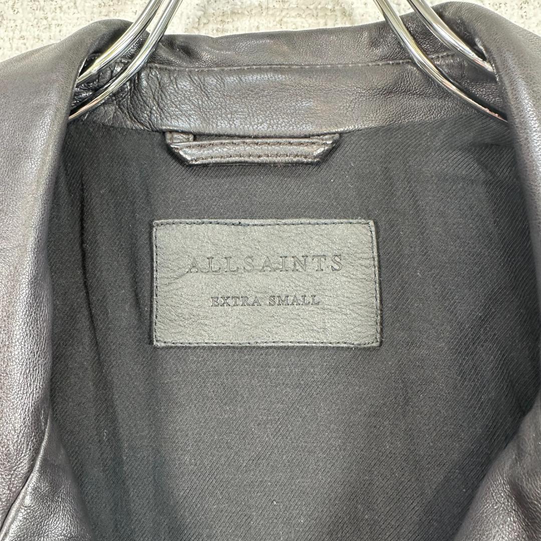ALLSAINTS ブラック ダブルライダースジャケット XS(日本S-M）