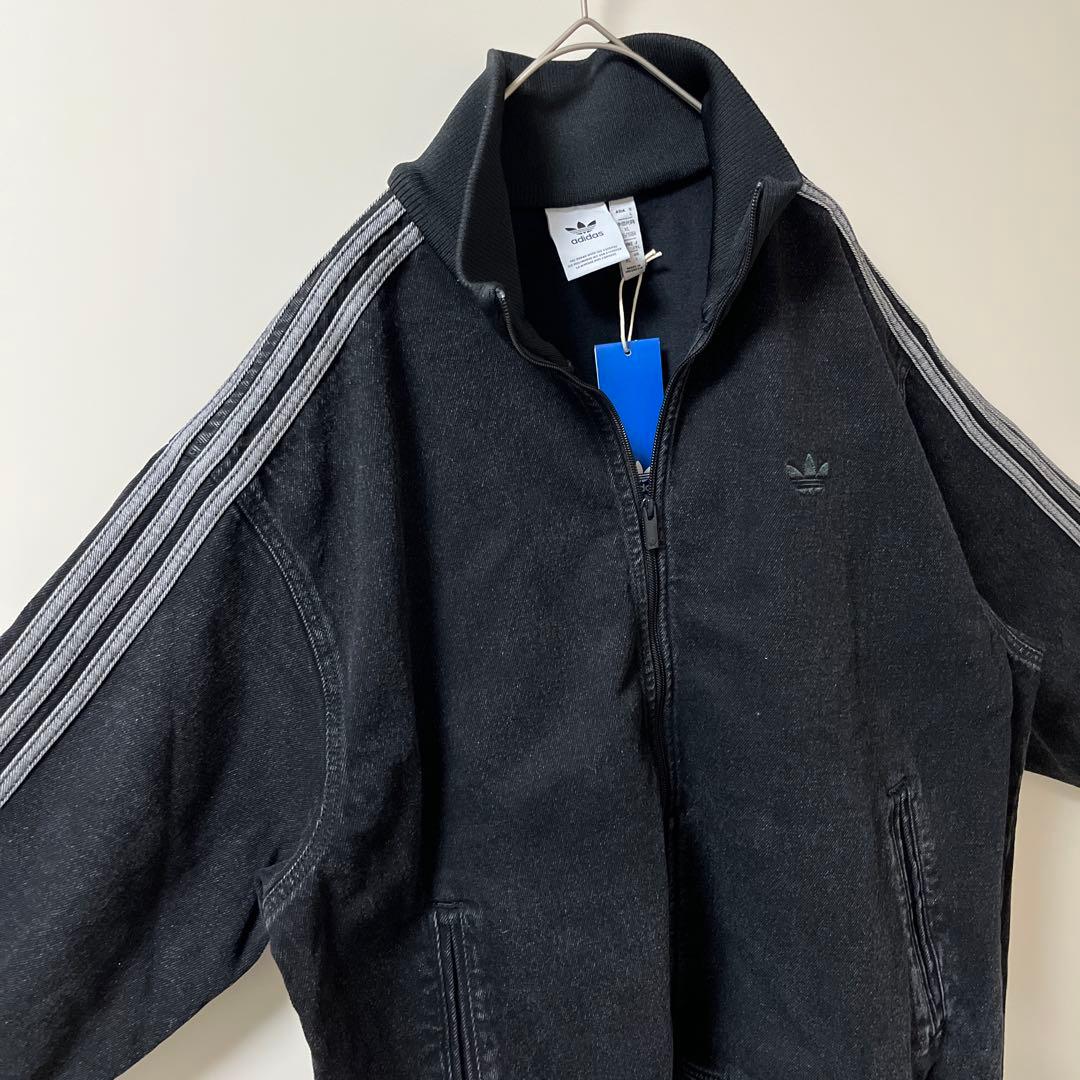 新品4XL】アディダス　デニムジャケットファイヤーバードトラックげんじ