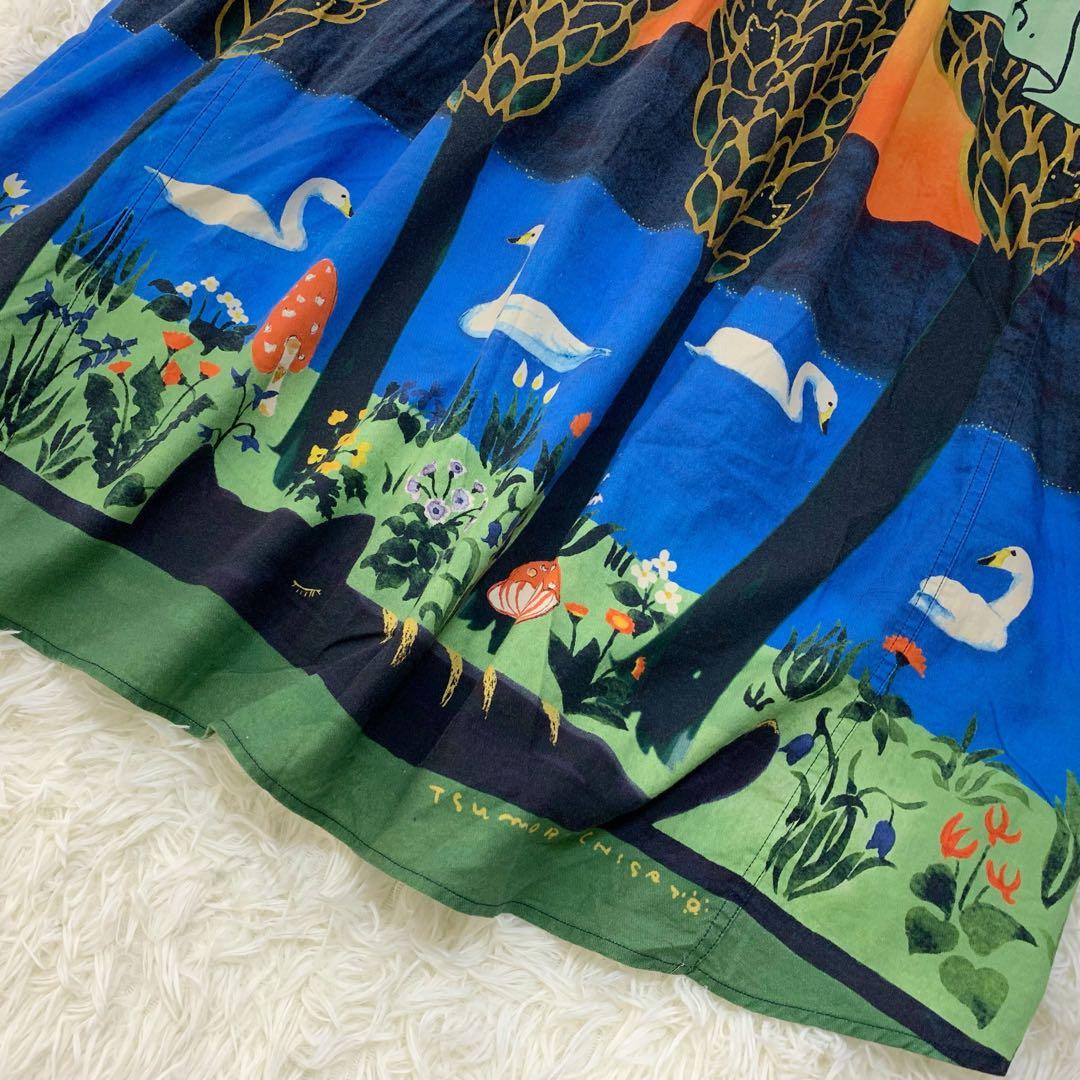 ✨希少【ツモリチサト×ニコアンド】ワイヤー入 コラボ シャツワンピース 完売品