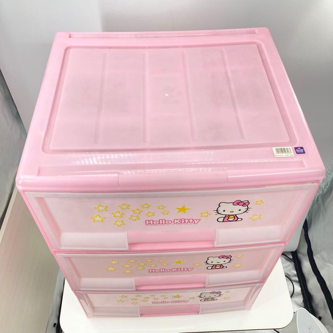 ハローキティ 収納ケース 3段 引き出し サンリオ
