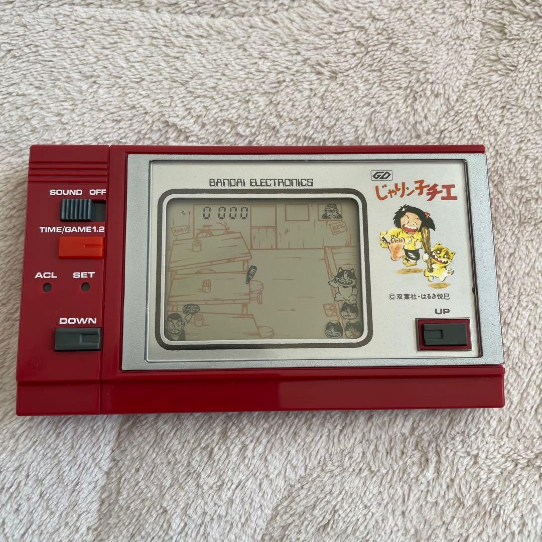 希少✨バンダイ じゃりン子チエ ゲームウォッチ　昭和レトロ　箱、取説、袋付