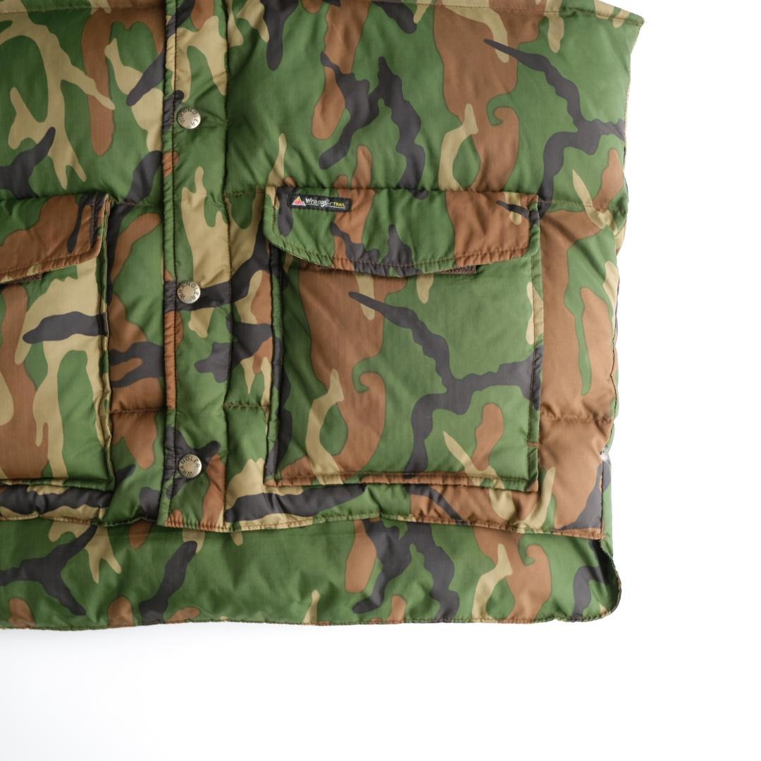 ジャケット・アウター Wrangler 90's Camo Pattern Down Vest L.