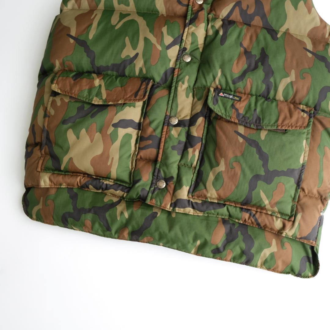 ジャケット・アウター Wrangler 90's Camo Pattern Down Vest L.