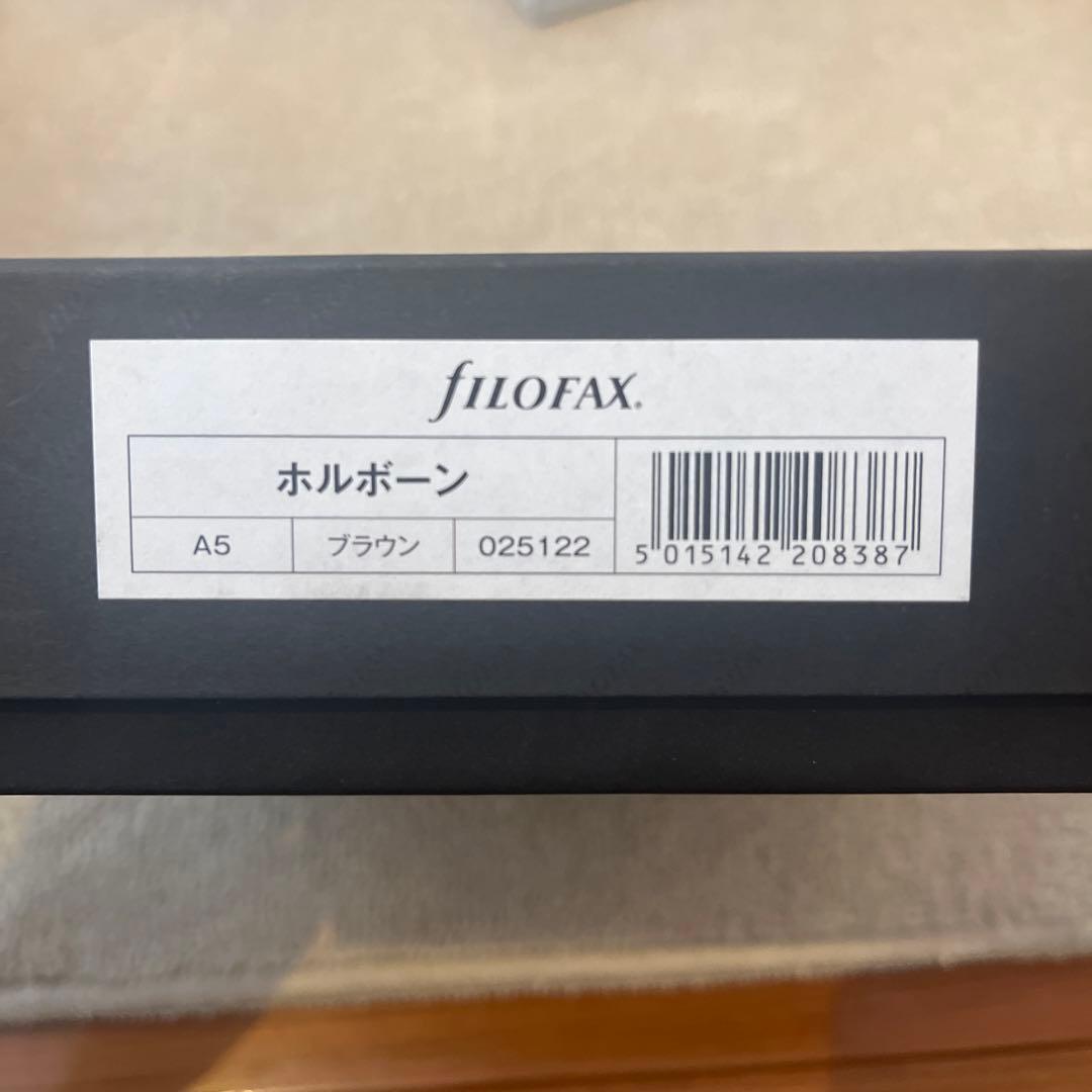 新品箱入りfilofax(ファイロファックス) 本革製システム手帳バインダー