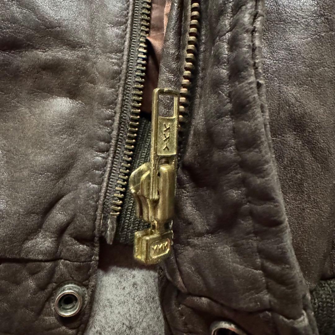 ジャケット・アウター 80s type A-2 M bomber leather flight jkt